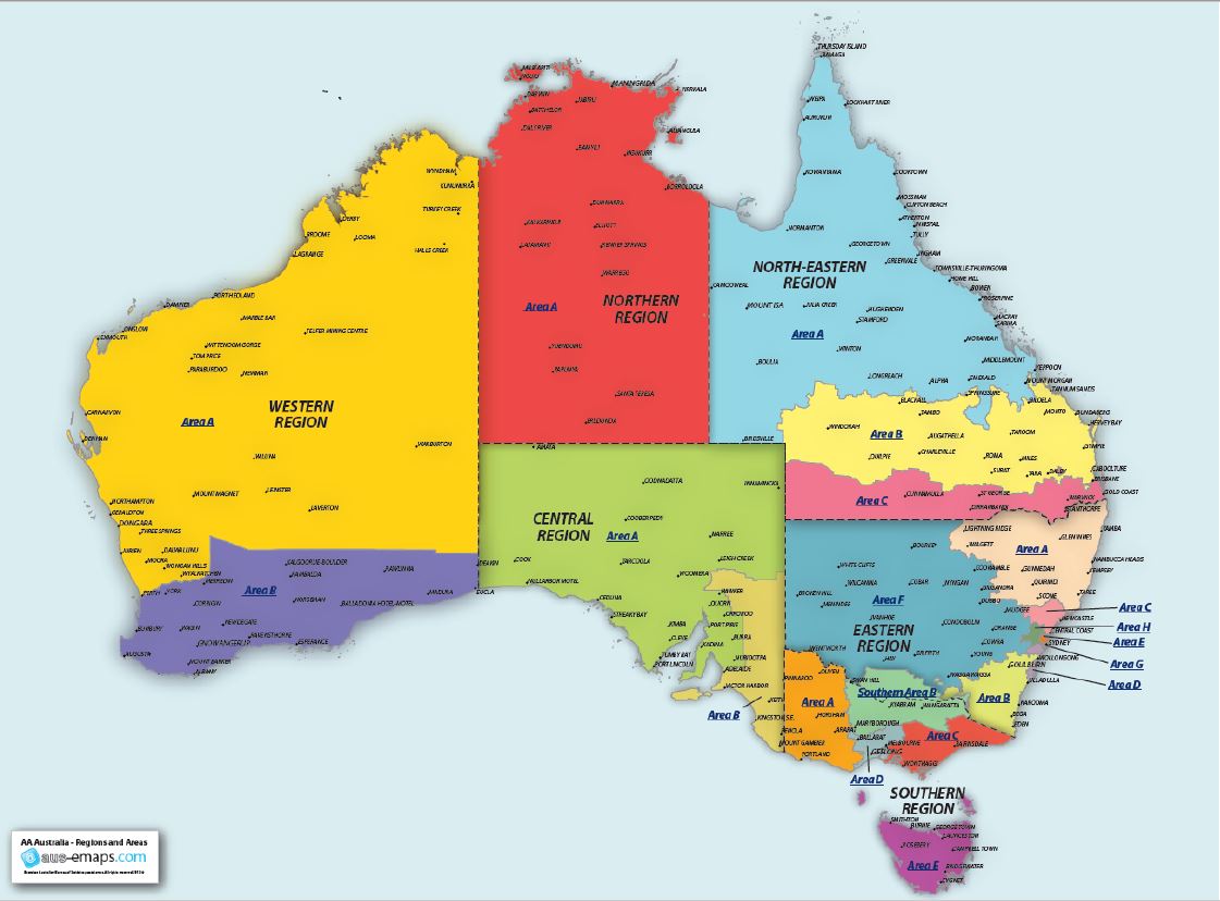 Map of AA Areas – Sunshine Coast QLD Alcoholics Anonymous